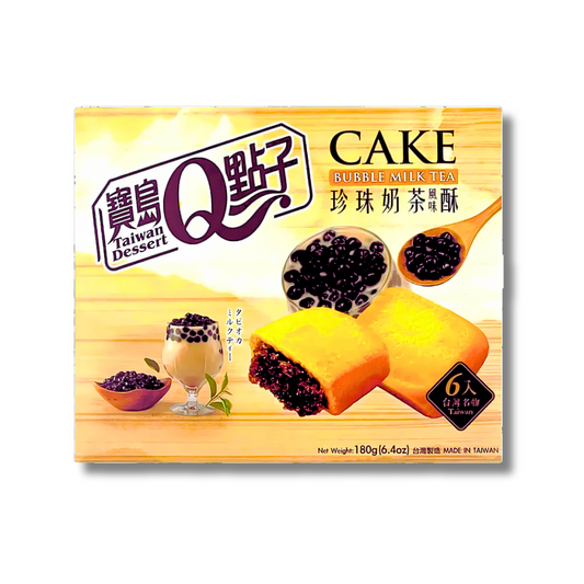 Q-BRAND Cake Bubble Milk Tea Flavour 180g/ Q-BRAND kūka ar burbuļtējas garšu 180g