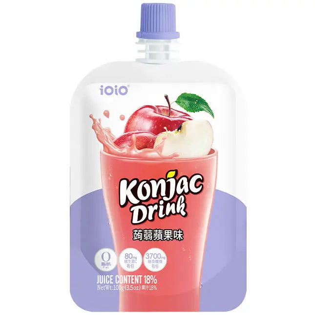 IOIO konjac jelly drink apple flavor 100g/ IOIO konjac želejas dzēriens ar ābolu garšu 100g