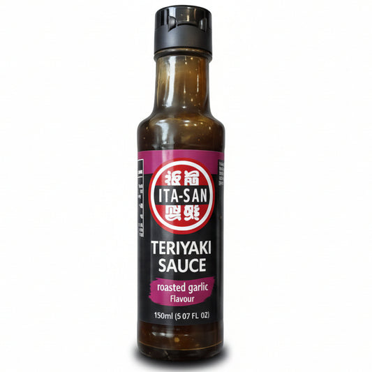 ITA-SAN Teriyaki sauce with roasted garlic flavor 150 ml/ Terijaki mērce ar grauzdētu ķiploku garšu 150 ml Oishii Asian Mart