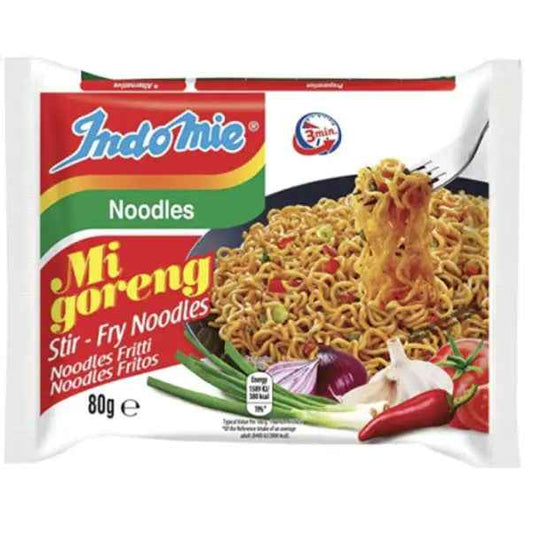 Indomie Mi Goreng Stir-Fry Noodles 80g/ Indomie Mi Goreng Ceptās Nūdeles 80g
