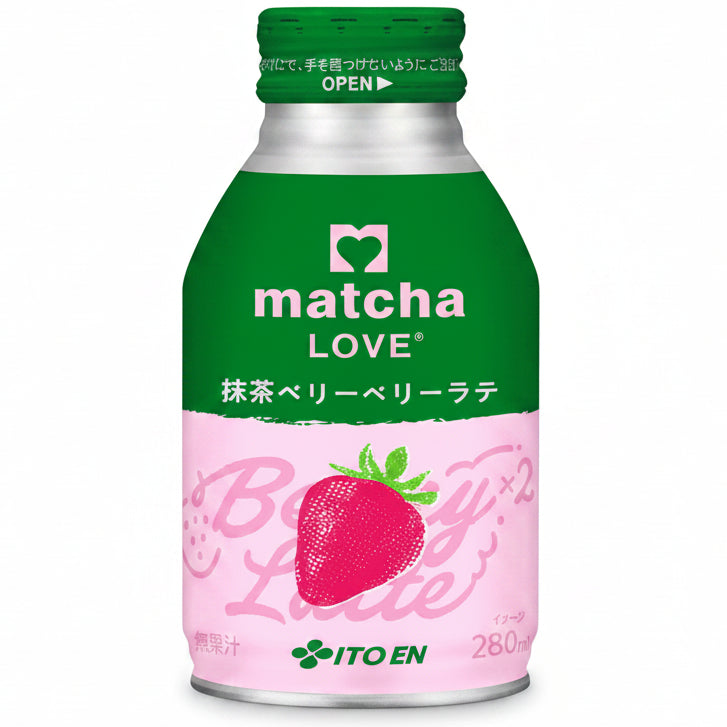 Itoen Matcha LOVE Berry Berry Latte 280ml/ ITO EN Matcha LOVE Berry Berry latte dzēriens 280 ml