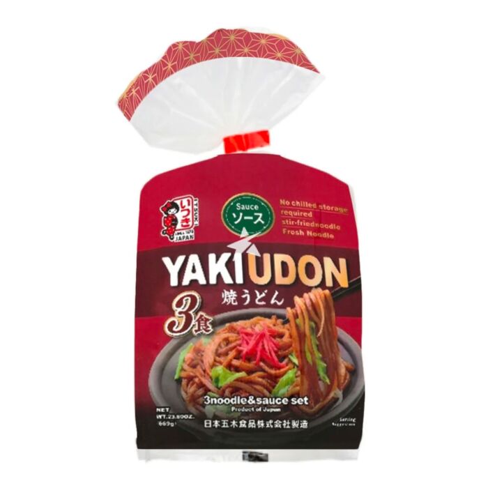 Itsuki 3 gab Yaki Udon Noodle Worchester 669g/ Itsuki 3 gab YakiUdon Noodle Worchester