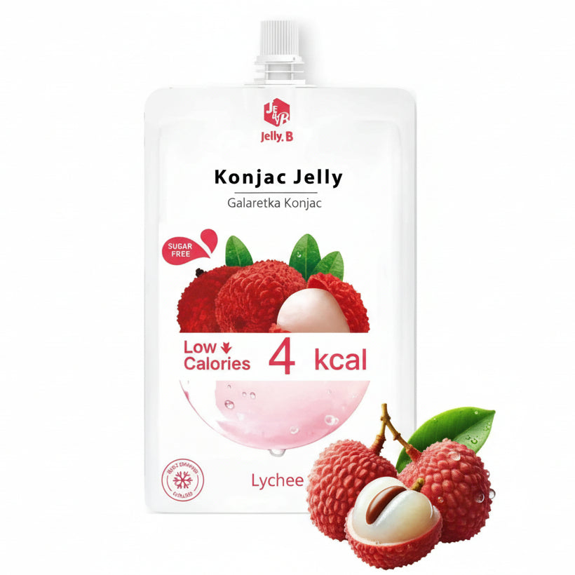 Jelly.B Konjac Jelly Lychee flavor 150ml Jelly.B Konjaka želeja Ličī Garša 150ml