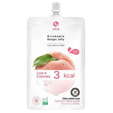 Jelly.B Konjac jelly peach Flavor 150ml/ Jelly.B Konjaka želaja ar Persiku Garšu 150ml