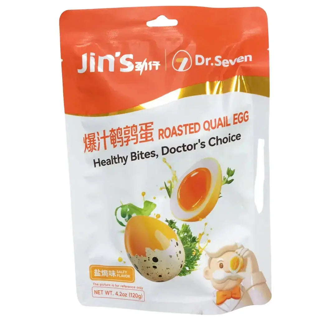 Jing Zai Jins Roasted Quail Egg Salty 120g/ Jing Zai Jins grauzdētas paipalu olas, sāļas, 120 g Jinzi