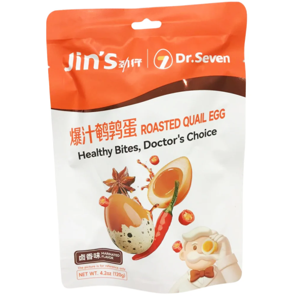 Jinzi Quail Eggs-Braised Flavor 120g/ Jinzi paipalu olas sautētas garšas 120 g