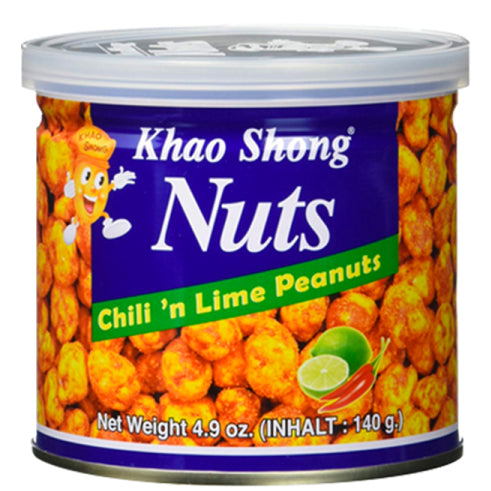 KHAO SHONG Peanuts with chili & lime 140 g/ Zemesrieksti ar čili un laimu 140 g Khao Shong