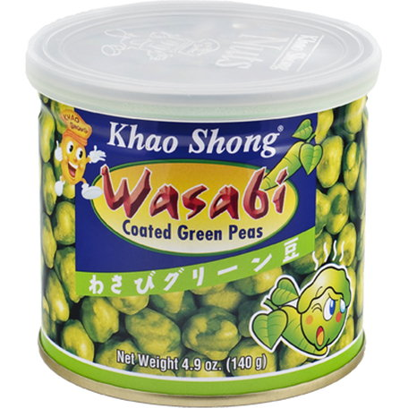 KHAO SHONG Wasabi coated peanuts 140 g/ KHAO SHONG ar vasabi pārklāti zemesrieksti 140 g Khao Shong
