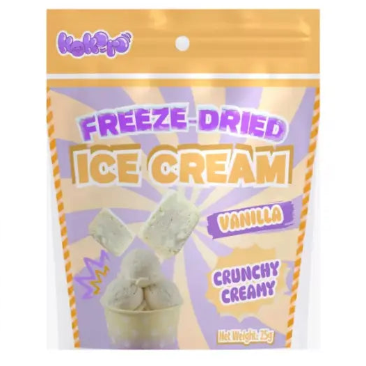 KOKORO Freeze Dried Vanilla Ice Cream 25g/ KOKORO liofilizēts vaniļas saldējums 25 g Aiyike Melody