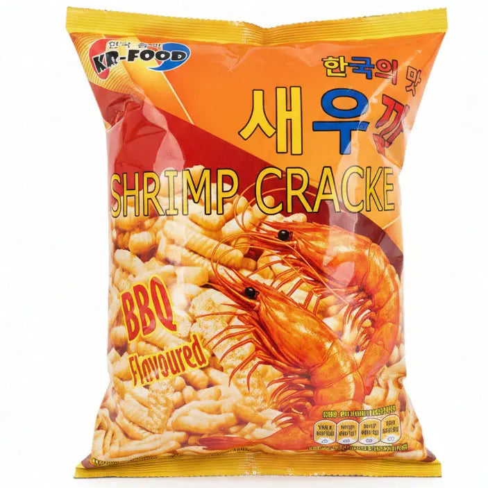 KR-FOOD Shrimp Cracker BBQ Flavour 60g/ KR-FOOD garneļu krekeri ar BBQ garšu 60g