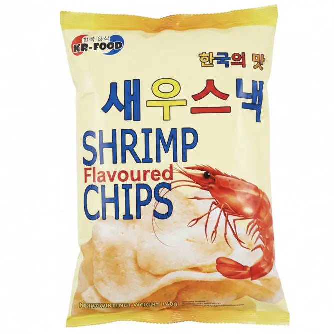 KR-FOOD Shrimp Cracker Original Flavour 60g/ KR-FOOD garneļu krekeri oriģinālā garša 60g