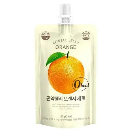 Konjac Jelly Orange Flavor 150g/ Konjaka želeja ar apelsīnu garšu 150 g Oishii Asian Mart