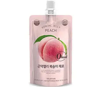 Konjac Jelly Peach Flavor 150g/ Konjaka želeja ar persiku garšu 150 g Oishii Asian Mart