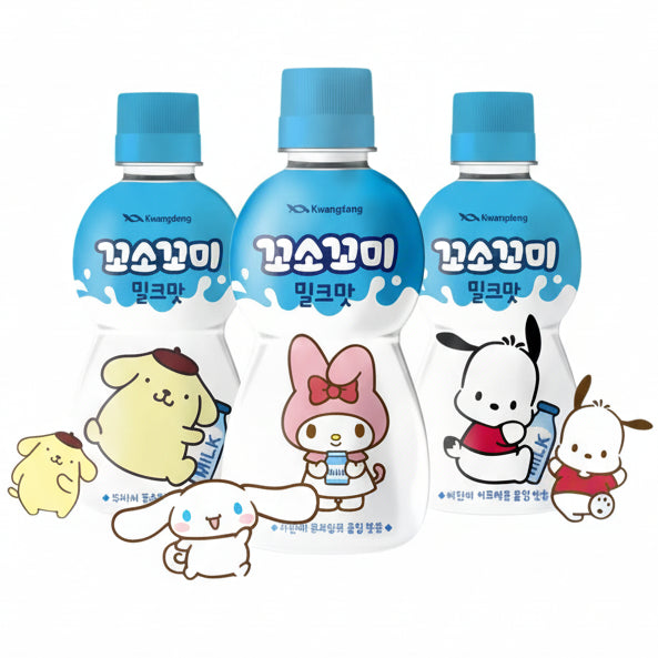 Kwangdong Sanrio Milk Drink 200ml (1 bottle) Kwangdong Sanrio piena dzēriens 200 ml (1 gab.) Oishii Asian Mart