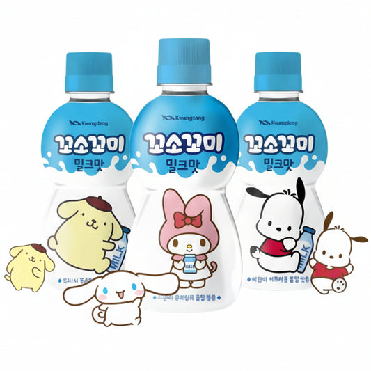 Kwangdong Sanrio Milk Drink 200ml (1 bottle) Kwangdong Sanrio piena dzēriens 200 ml (1 gab.) Oishii Asian Mart