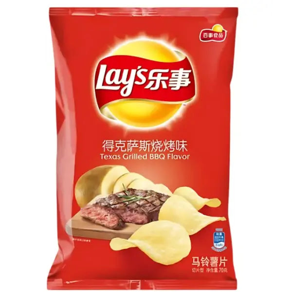 LAY’S Texas BBQ Flavor Chip 45g/ LAY’S kartupeļu čipsi ar Teksasas BBQ garšu 45 g LAY’S