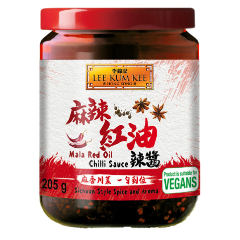 LKK Mala Red Oil Chilli Sauce 205g/ LKK Mala sarkanās eļļas čili mērce 205 g LKK