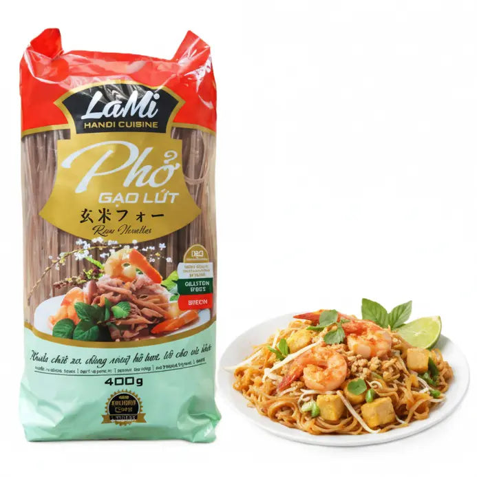 Lami Rice Food Lami brown rice noodle 400g/ Lami brūno rīsu nūdeles 400 g - Oishii ...