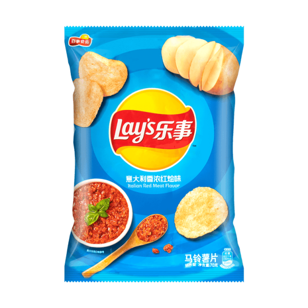 Lay's Italian Red Meat 70g/ Lays itāļu sarkanā gaļa 70 g Lay's