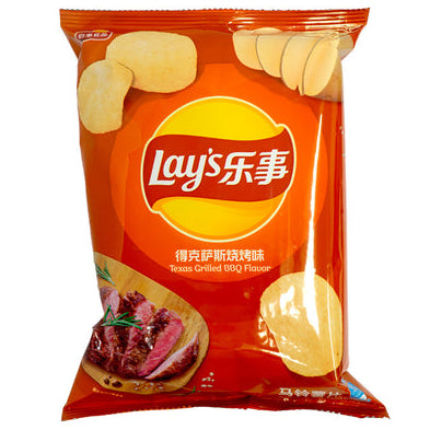 Lay's Potato Chips Texas Grilled BBQ/ Lay's kartupeļu čipsi Texas grilēts bārbekjū Lay's