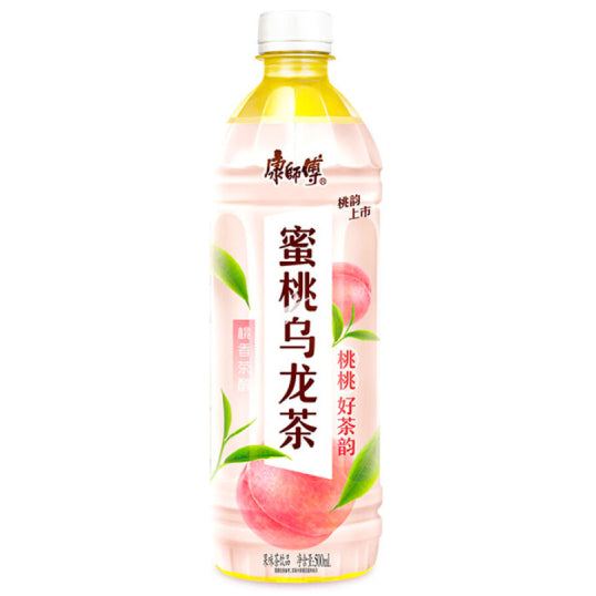 Master Kong Peach Oolong Tea 500 ml/ Master Kong persiku oolong tēja 500 ml Oishii Asian Mart