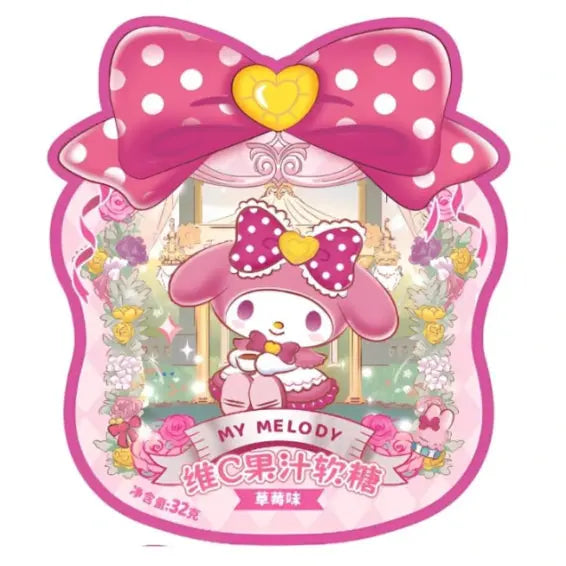 My Melody Strawberry Gummy Candy 32g/ Zemeņu želejas konfektes 32 g - Oishii Asian Mart