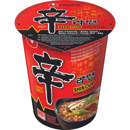 Nongshim Shin Ramyun KR Instant cup noodles hot 68 g - Oishii Asian Mart