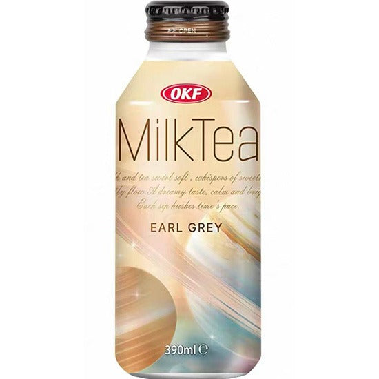 OKF Milk Tea Earl Grey 390ml/ OKF piena tēja Earl Grey 390 ml Oishii Asian Mart