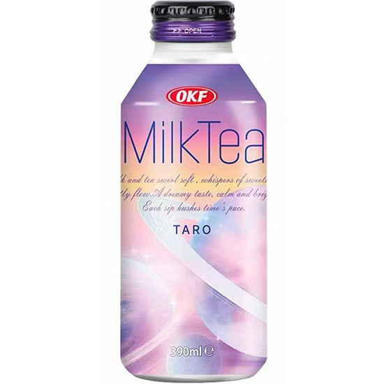 OKF Milk Tea Taro 390ml/ OKF piena tēja ar taro garšu 390 ml Oishii Asian Mart