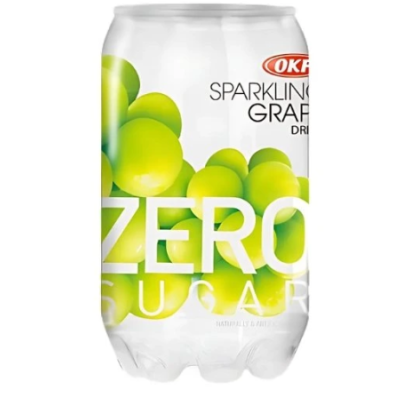 OKF Sparkling Zero Sugar Grape 350ml/ OKF gāzēts bezcukura vīnogu dzēriens 350 ml