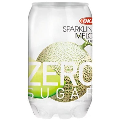 OKF Sparkling Zero Sugar Melon Drink 350ml/ OKF gāzēts dzēriens bez cukura ar melones garšu 350 ml OKF