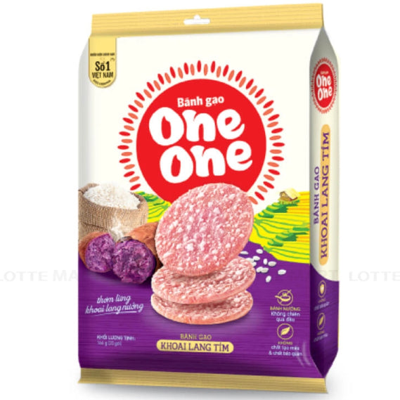 ONE ONE Purple Sweet Potato Cracker 166g/ ONE ONE krekeri ar violetā saldā kartupeļa garšu 166 g