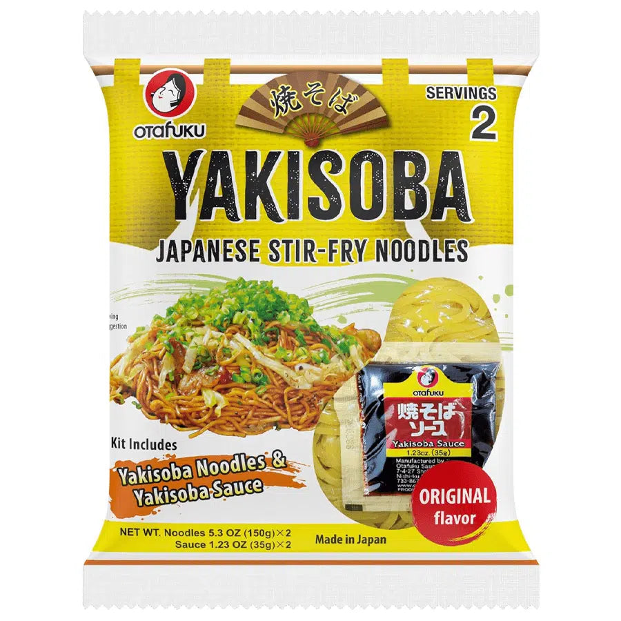 OTAFUKU - Kit Yakisoba & Sauce - 2x 150g/ Otafuku Yakisoba un mērces komplekts – 2 x 150 g