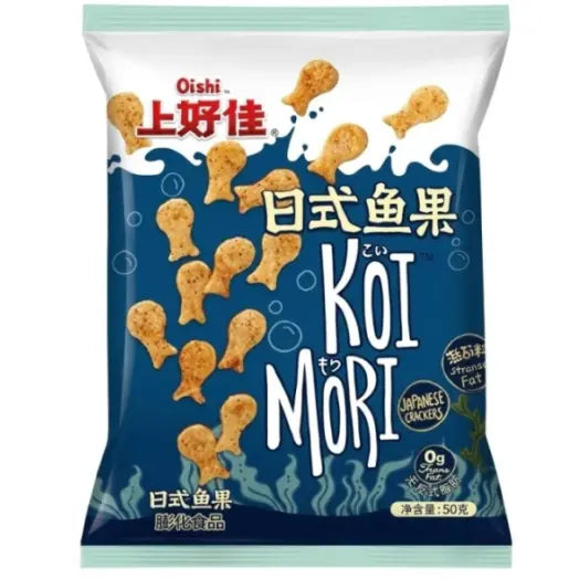 Oishi Seaweed Japanese Fish Cracker 50g/ Oishi japāņu zivju krekeri ar jūraszālēm 50 g