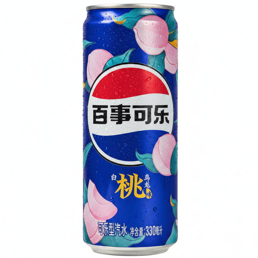 Pepsi Peach Oolong 330ml/ Pepsi ar persiku un oolong tējas garšu 330 ml