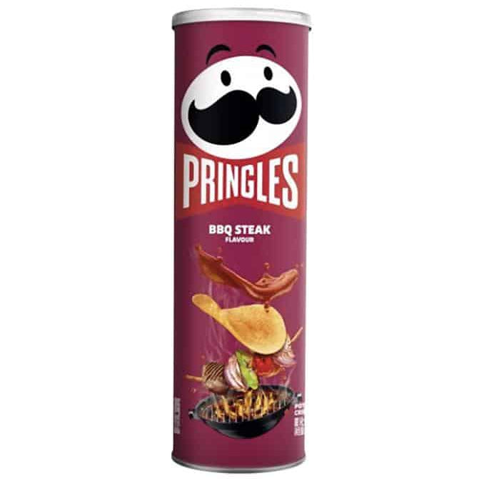 Pringles BBQ Asian Style Steak 110g/ Pringles čipsi ar BBQ Āzijas stila steika garšu 110 g LAY’S