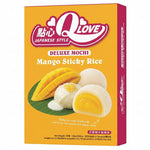 QLove Mango & Sticky Rice Deluxe Mochi 168g/ QLove luksusa moči ar mango un lipīgo rīsu garšu 168 g OKF