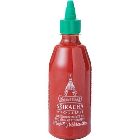 ROYAL THAI Sriracha Sauce Hot Chili 430ml/ Sriracha karstā čili mērce, 430 ml Oishii Asian Mart