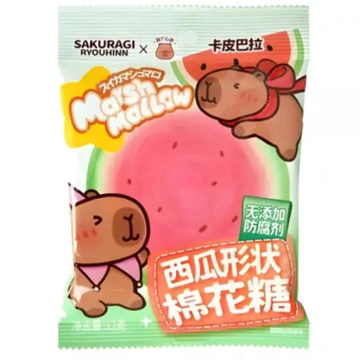 SAKURAGI Watermelon Marshmallow 12g/ SAKURAGI arbūza zefīri 12 g Castella