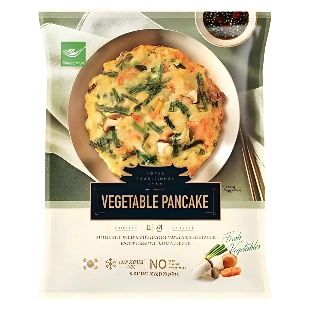 Korean Vegetable Pancake 300g/ Korejiešu dārzeņu pankūka 300g - Oishii Asian Mart
