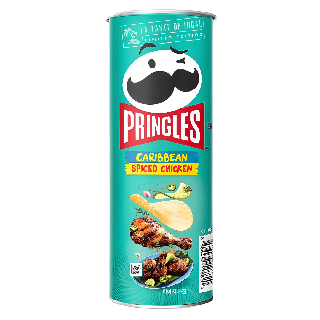 Pringles Caribbean Spiced Chicken 100g/ Pringles ar Karību garšvielu vistas garšu, 100 g