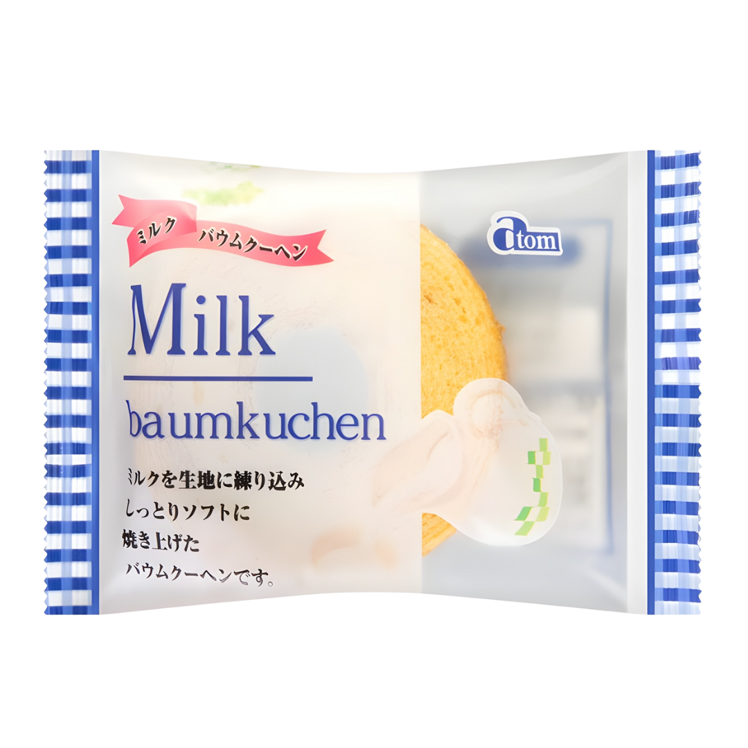 HOSODA Mini Milk Baumkuchen 80g/ HOSODA mini piena Baumkuchen kūka 80g
