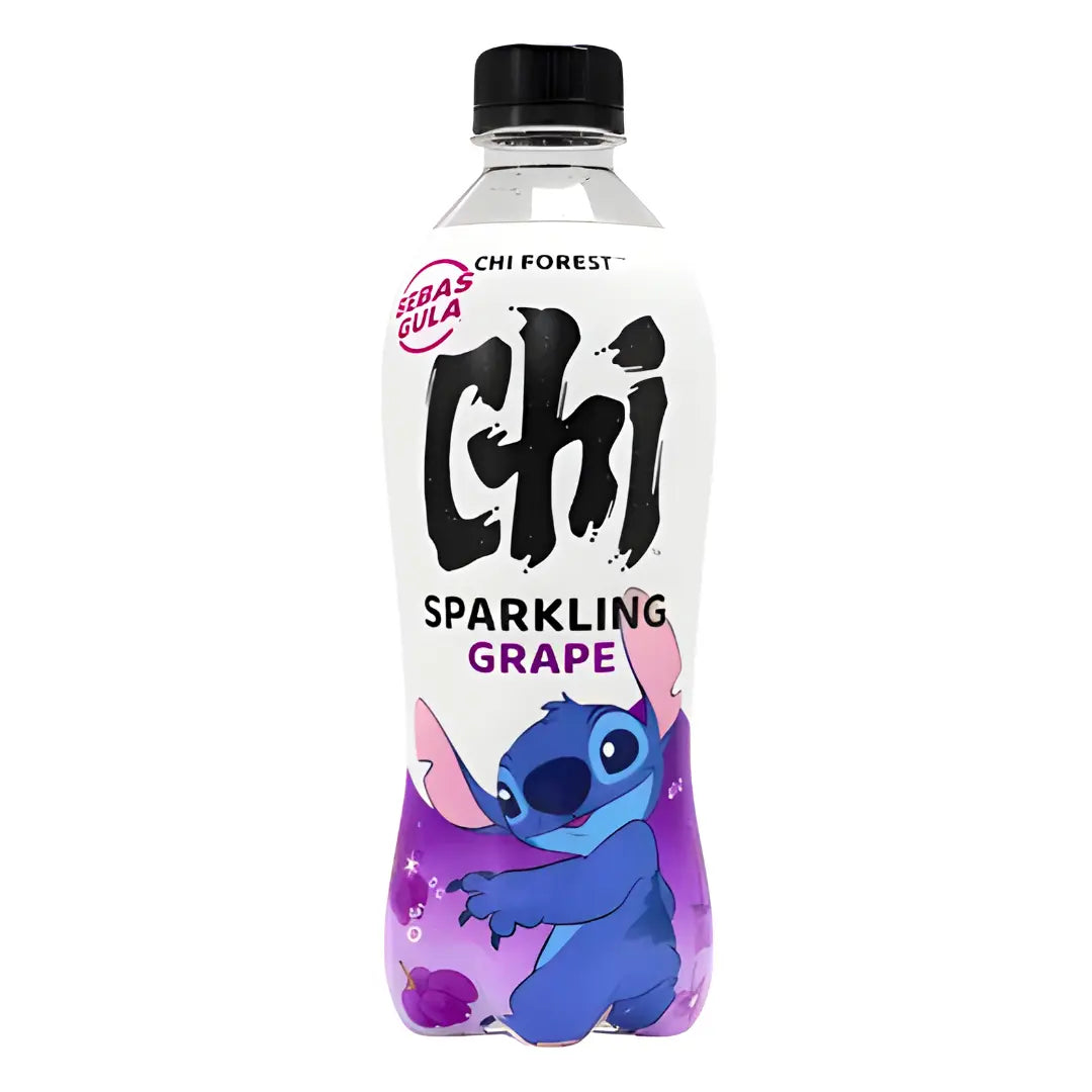 Chi Forest Lilo & Stitch Grape Delight Sparkling Drink 480ml/ Vīnogu gāzēts dzēriens 480ml - Oishii Asian Mart
