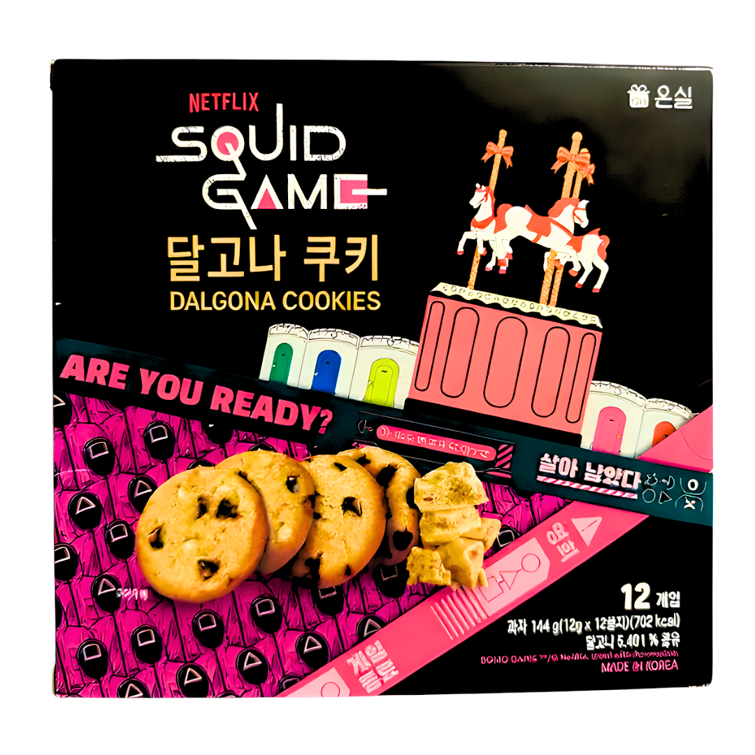 „Netflix“ kalmarų žaidimo „Dalgona“ sausainiai 144 g / „Netflix“ kalmarų žaidimo „dalgonas“ sausainiai 144 g