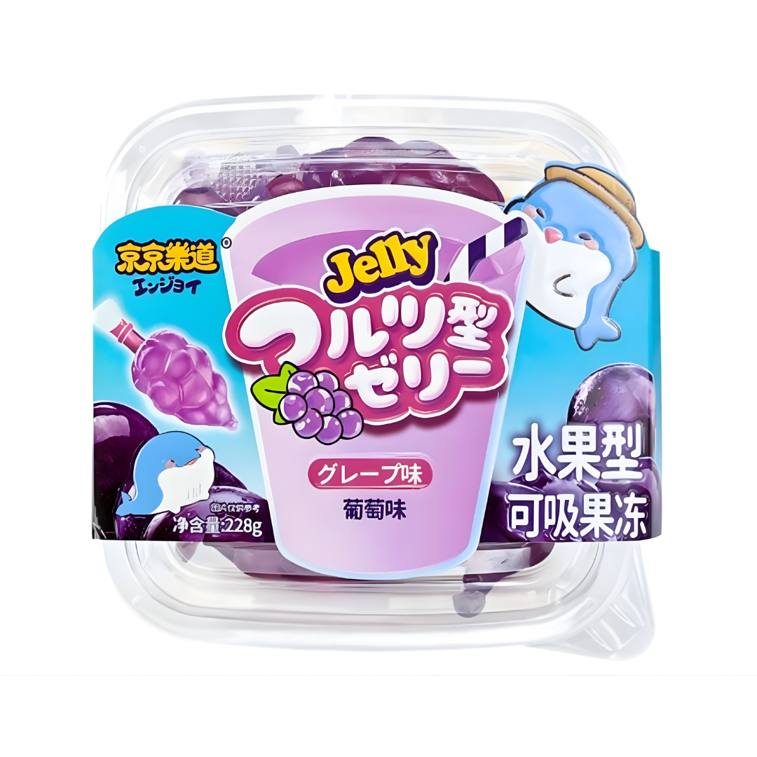 Ennjoi Grape Fruit Shaped Jelly 228g/ Ennjoi vīnogu augļu formas želejas konfektes 228 g Ennjoi