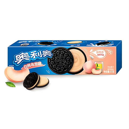 Oreo White Peach Oolong Creme 97g/ Oreo baltā persika oolong krēma cepumi 97 g Oishii Asian Mart