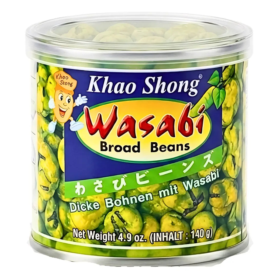 KHAO SHONG Wasabi Broad Bean 140g/ KHAO SHONG pupas ar wasabi garšu 140g Khao Shong