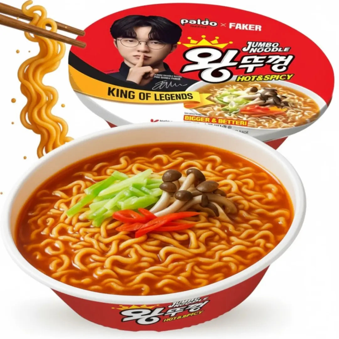Paldo Big Noodle Bowl 110g/ Paldo lielā nūdeļu bļoda, 110 g - Oishii Asian Mart