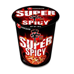 Nongshim 68g Shin Red Super Spicy Cup Noodle/ Nongshim 68g Shin Sarkanās Super Asās Nūdeles Trauciņā