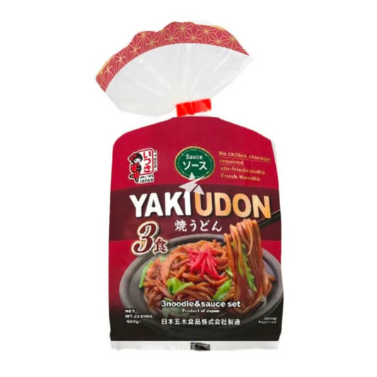 Itsuki 3 gab Yaki Udon Noodle Worchester 669g/ Itsuki 3 gab YakiUdon Noodle Worchester